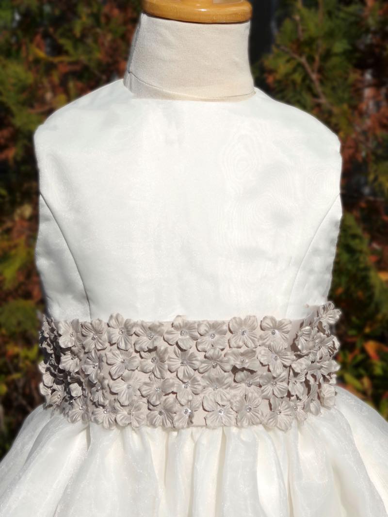 【セール】フラワーガール ドレス サイズ110~120 子供 キッズ 結婚式 発表会 衣装 在庫在り 即日発送 可愛い 白ドレス ホワイト
